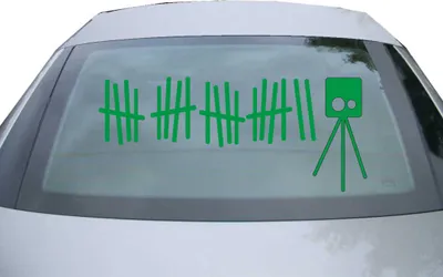 Produktbild von Indigos UG - Aufkleber Heckscheibe & Motorklappe DE2025 - grün - 600x257 mm -  - Auto Scheiben Fenster Heckklappe Tuning Racing JDM - Die cut