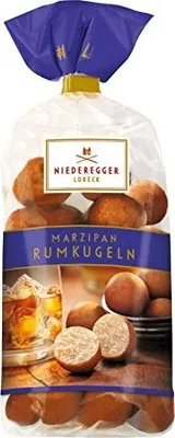 Image de Niederegger délicieuses petites boules de massepain au rhum en sachet 150 g