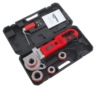 Produktbild von Rohrgewindeschneidemaschine, 2000W Motor, 4 Gewindeschneidköpfe, Rot