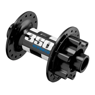 Image de Moyeu DT Swiss 350 Hybrid MTB - avant 100/15 mm, 32 trous, 6 trous, noir