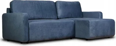 Produktbild von Ecksofa - Mit Schlaffunktion und Bettkasten - L-Form - Rechts - Blau - 222 x 96 x 148 cm - Schlafsofa - Modernes Sofa - CUBE