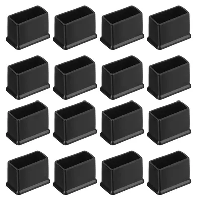 Produktbild von Stuhlgleiter Stuhlfüße Schutzkappen Stuhlbeinkappen - 26 Stück - 30 x 15 mm - PVC - Schwarz - Für Innen und Außen