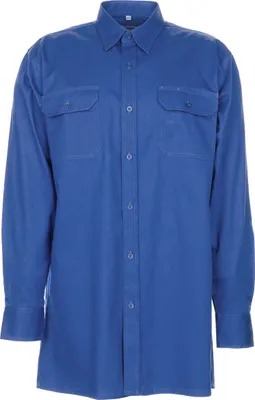 Produktbild von Größe 45/46 Herren Planam Hemden Köperhemd langarm mittelblau Modell 0407