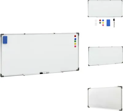 Obrázok produktu pre vidaXL Magnetická tabuľa biela 110x60 cm oceľ - Biele tabule