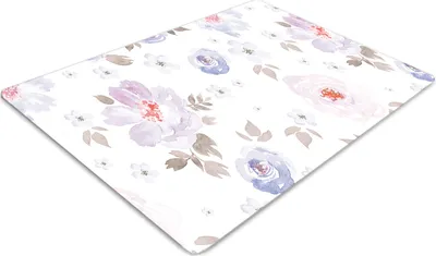 Produktbild von Stuhlunterlage Bürostuhlunterlage 120 cm x 90 cm Bodenmatte Bürostuhlunterlage - Pastellblumen