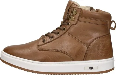 Productafbeelding van SUB55 Veterschoenen Hoog Veterschoenen Hoog - cognac - Maat 33