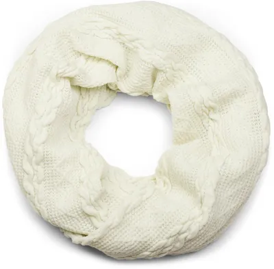 Produktbild von styleBREAKER Feinstrick Loop Schal mit Zopfmuster, Winter Schlauchschal, Loopschal, Strickschal, Uni 01018151