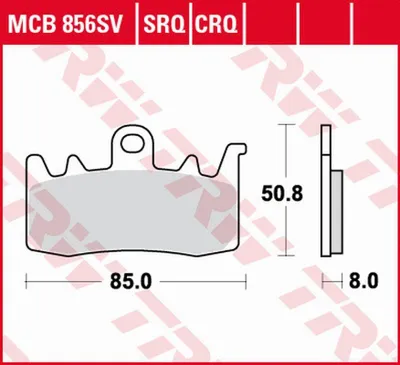 Zdjęcie produktu dla Klocki hamulcowe kpl. TRW MCB856CRQ