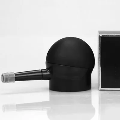 Produktbild von 2 Stück Haarfaser-Applikatoren mit Sprühdüse und Ansatzkamm zur Haarverdichtung bei dünnem Haar, tragbar und natürlich für Männer und Frauen