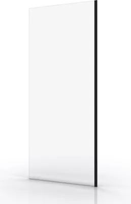 Image de Paroi de Douche 80x200cm - Verre Trempé Transparent 8mm - Profilé Noir - FREEDOM 2 BLACK