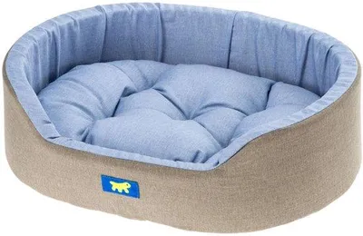Immagine prodotto di Cuscino per cani in cotone, 65 x 46 x H 17 cm, azzurro, lavabile, ideale come cuccia per gattini