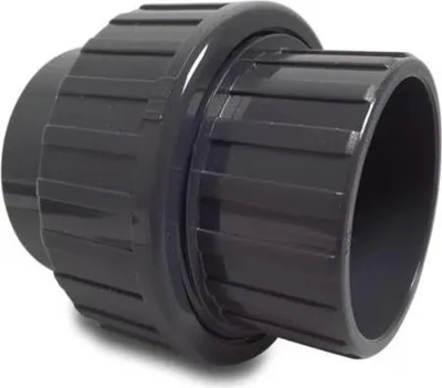 Produktbild von Mega Verschraubung PVC-U 40 mm Klebemuffe 16 bar, grau