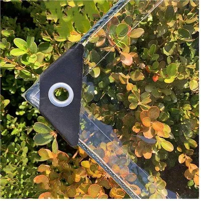 Productafbeelding van Ibenzoa® Transparante PVC-afdekkap 2 x 2 meter, 0,3 mm · 420 g/m² – waterdicht, UV-bestendig, verstevigde hoeken en bevestigingspunten