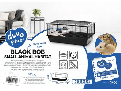 Produktbild von Duvo+ Nagergehege Black Bob schwarz
