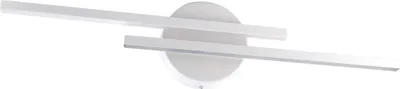 Produktbild von LED Spiegelleuchte Metall IP44 4100 K neutralweißes Licht 840 lm 55 cm breit Weiß länglich Wandleuchte Bad