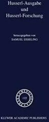 Obrázok produktu pre Husserl-Ausgabe und Husserl-Forschung
