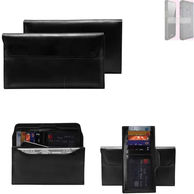 Produktbild von K-S-Trade Handy Hülle kompatibel mit RugGear  RG880 Schutz Hülle Tasche Schutz Case Handytasche Kunstleder schwarz, 1x