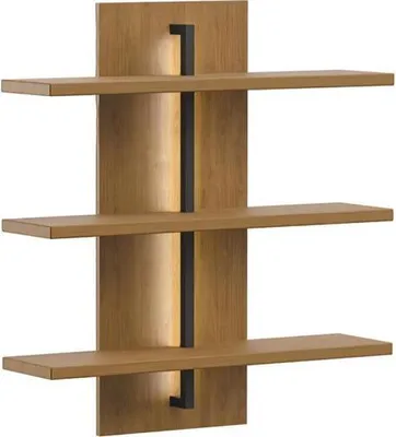 Produktbild von Regalbrett Wandregal Braun Regal Schweberegal Dekoregal Wandkasten