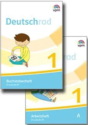 Produktbild von Deutschrad 1. Arbeitsheft und Buchstabenheft Druckschrift (Paket). Klasse 1