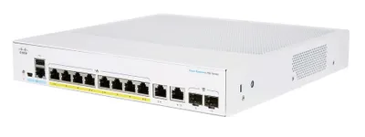 Produktbild von Cisco Business 250 Series CBS250-8PP-E-2G - Switch - L3 - Smart - 8 x 10/100/1000 (PoE+) + 2 x Kombi-SFP - an Rack montierbar - PoE+ (45 W)