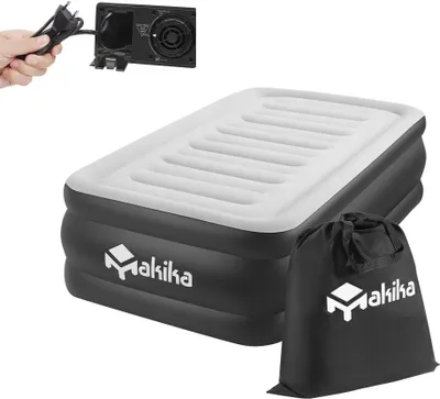 Produktbild von Makika nafukovací matrac / nafukovacia posteľ samonafukovacie jednolôžko - sivá / antracitová