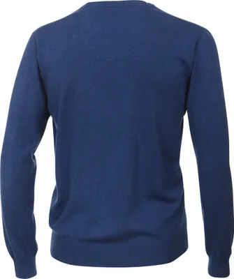 Produktbild von REDMOND Casual Herren Pullover Langarm V-Neck Comfort Mittelblau L