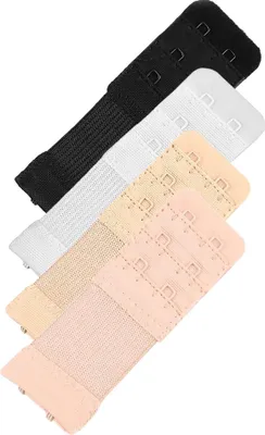 4 elastische BH-Verlängerung 30 mm 2 Reihen BH Zubehör Unterwäsche Dessous Farbwahl Farbmix