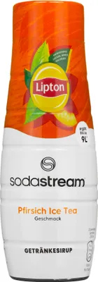 Zdjęcie produktu dla SodaStream Lipton Ice Tea Peach Syrup, 440 ml, Brzoskwinia, 1 szt., Plastikowa butelka, Herbata owocowa
