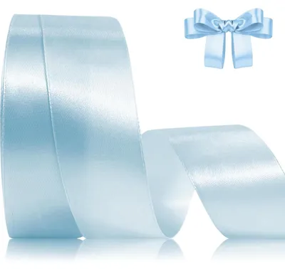 Productafbeelding van Satinband 25mm x 23m, Himmelblauw Geschenkband voor Decoratie