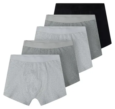 Image de Minoti - Boxers pour hommes, taille élastiquée (lot de 5) MN146 (XXL) (gris)