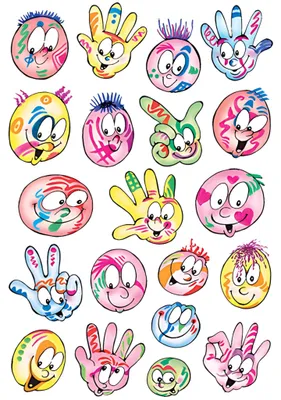Produktbild von Herma DECOR stickers faces coloured 3 sheets, 3 pcs