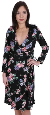 Produktbild von Schwarzes luftiges geblümtes Kleid von JOHN ZACK M