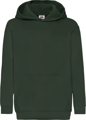Produktbild von Fruit Of The Loom Pullover mit Kapuze für Kinder BC1367 (152) (Flaschengrün)