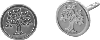 Produktbild von New Bling 9NB-0867 Zilveren Oorknopjes - Dames - Levensboom - 6,4 mm Doorsnee - Rhodium - Zilver