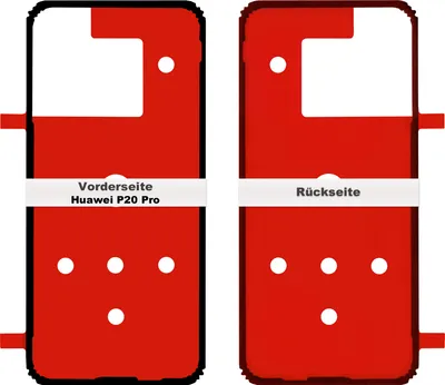 Produktbild von Huawei P20 Pro Akkudeckel Klebefolie Kleber Backcover Rahmen Batterie Adhesive Glue