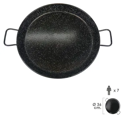 Produktbild von Emaillierte, valencianische Paellapfanne  7 Personen / 36 cm.