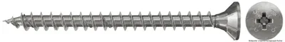 Produktbild von fischer Spanplattenschraube PowerFast 4,0 x 25 Senkkopf nicht rostender Stahl A2 Vollgewinde Kreuzschlitz PZ, 300 Stück