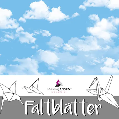 Produktbild von Faltblätter "Wolken", 15 x 15 cm, 60 Blatt