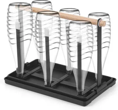 Produktbild von Metallhalter für Flaschen und Becher zum Abtropfen