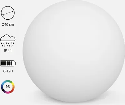Immagine prodotto di Palla luminosa a LED senza fili, per interni/esterni, 16 colori