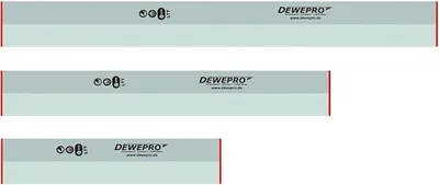 Produktbild von 3 tlg. Set - Aluminium Trapez Kartätsche - Abziehlatte - Richtscheit - Putzlatte - Längen: 100cm, 150cm und 200cm (1m, 1,5m und 2m)