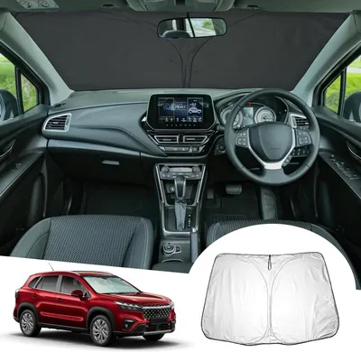 Productafbeelding van Zonnescherm Voor Suzuki SX4 S-Cross (2014-2025) - UV-Bescherming, Effectieve Warmtebescherming, Gemakkelijk te Installeren
