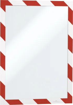 Obrázek produktu pro DURABLE Inforáme?ek DURAFRAME® SECURITY A4, ?ervená/bílá, 4944132, 2 ks