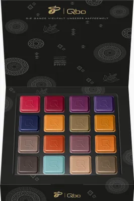 Produktbild von Tchibo Qbo Collection Kaffeekapseln, Kapselkollektion mit 16 einzelnen Kapseln, alle Qbo Kaffeesorten, als Probierbox oder Geschenkebox