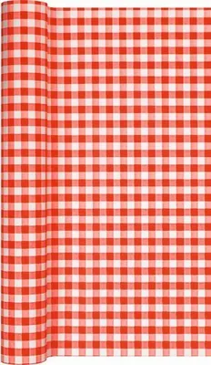 Produktbild von Biertischtuchrolle Karo rot 990x80cm