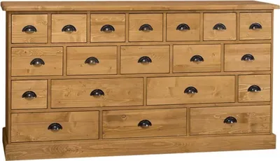 Produktbild von Casa Padrino Landhausstil Kommode mit 19 Schubladen - Büromöbel im Landhausstil