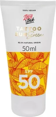 Produktbild von Tattoo-Pflegeemulsion mit LSF 50 - Loveink - 50 ml