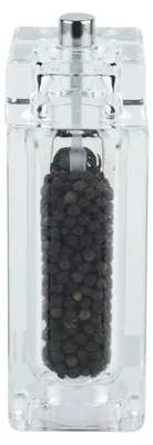 Obrázok produktu pre Grunwerg Gmill, mlynček na soľ alebo korenie, akrylát, 14,5 cm, štvorcový