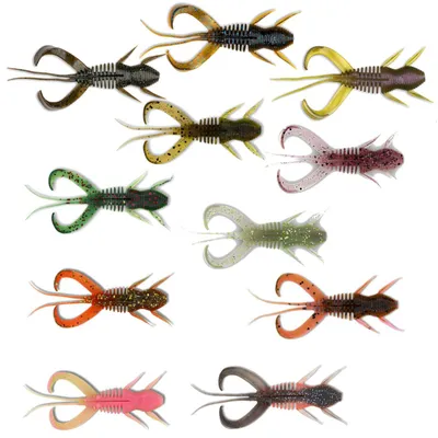 Produktbild von Monkey Lures Craby Lui 7,5cm - 6 Gummikrebse, Monkey Lures Farbe:Voodoo Ganja