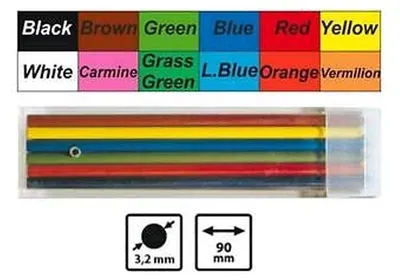 Produktbild von KOH Farbminen 3,2 mm x 90 mm Mix 12er